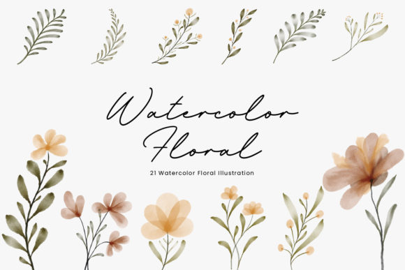 Download Floral Watercolor Illustration - Floral watercolor illustration Collection