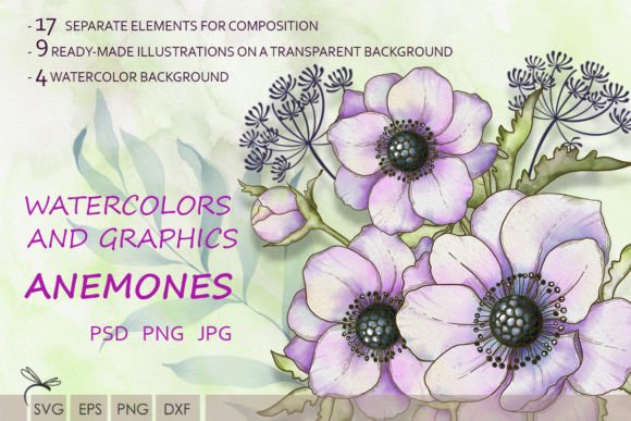 Download Set of Watercolor Floral Illustrations - Premium Bundle