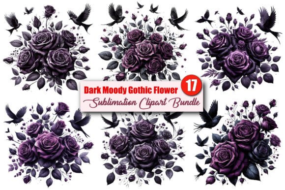 Download Dark Moody Gothic Flower Clipart - Dark moody gothic flower clipart Collection